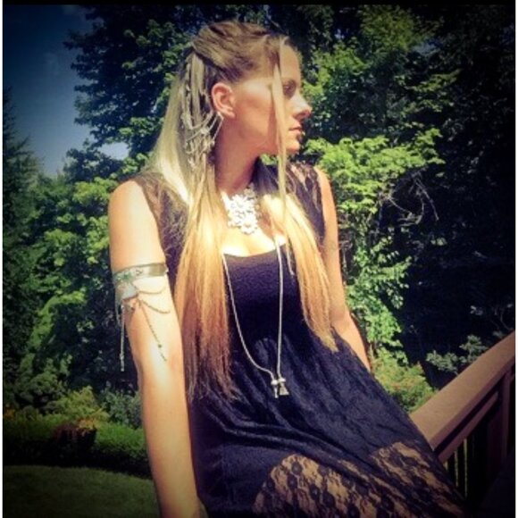 NWT Free People Romantic Black Lace Boho Maxi Dress - Picture 2 of 16